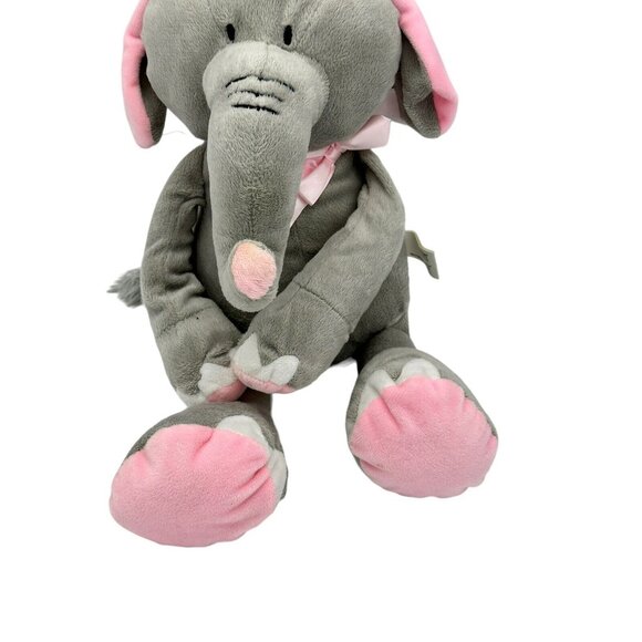 Burton and burton plush elephant gray and pink EUC soft fluffy - Picture 3 of 6